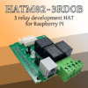 HATM02-3RDOB– Разширителна платка HAT с три релета за Raspberry Pi